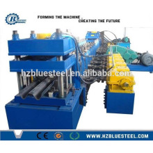 Three Wave Guardrail Roll Forming Machine PLC With Automatic Continuous Cutting